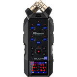 Zoom H6essential 6-Track 32-Bit Float Portable Audio Recorder Bundle with 32GB Ultra UHS-I microSDHC Memory Card, BOYA BY-M4C Pro XLR Lav Mic, and BY-M4OD Pro Omnidirectional XLR Lav Mic