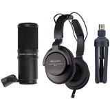 Zoom H6essential 6-Track 32-Bit Float Portable Audio Recorder Bundle with Zoom ZDM-1 Podcast Mic Pack, 16GB Ultra UHS-I microSDHC Memory Card, and Kellards Cleaning Pack
