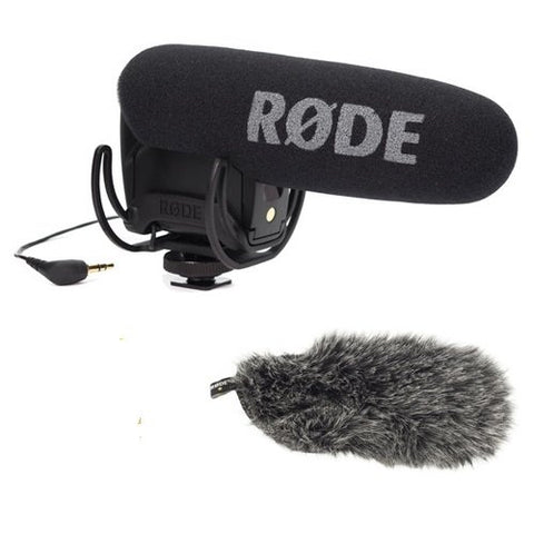 Rode Microphones VideoMic Pro Compact Shotgun Microphone + Deadcat Furry Cover