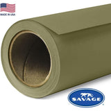 Savage Widetone Seamless Background Paper (#34 Olive Green, Size 86 Inches Wide x 36 Feet Long, Backdrop)
