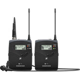 Sennheiser ew 112P G4 Camera-Mount Wireless Microphone System with ME 2-II Lavalier Mic G: (566 to 608 MHz), iSeries Waterproof System Case & 4-Hour Rapid Charger (4 AA Rechargeable Battery)