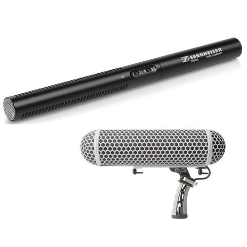 Sennheiser MKE 600 - Shotgun Microphone and Marantz Professional  Blimp-Style Microphone Windscreen & Shock Mount