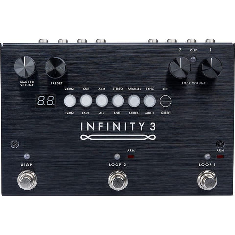 Pigtronix Infinity 3 Deluxe Hi-Fi Stereo Double Looper with Midi Guitar Pedal