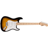Squier Sonic Stratocaster Electric Guitar, with 2-Year Warranty, 2-Color Sunburst, Maple Fingerboard, White Pickguard
