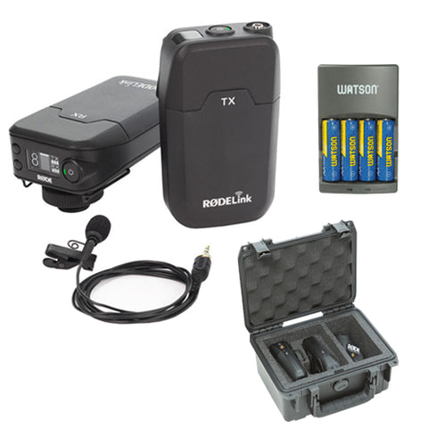 Rode RodeLink Wireless Filmmaker Kit with SKB iSeries RodeLink Case and 4-Hour Rapid Charger