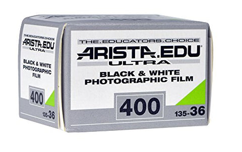 Arista EDU Ultra 400 ISO Black & White Photographic Film, 35mm, 36 exposure