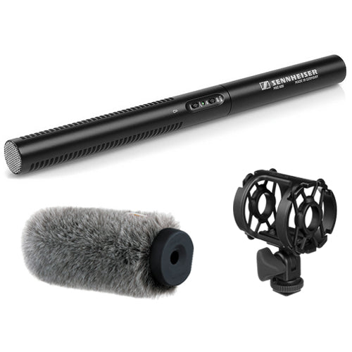 Sennheiser MKE 600 Shotgun Microphone with Universal Shock Mount and  Windshield