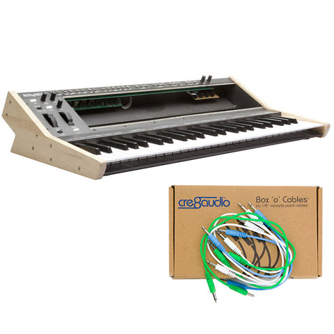 Cre8audio NiftyKEYZ Keyboard and Eurorack Case Bundle with Cre8audio Box 'o' Cables Eurorack Patch Cables (3 Pairs of Different Lengths)