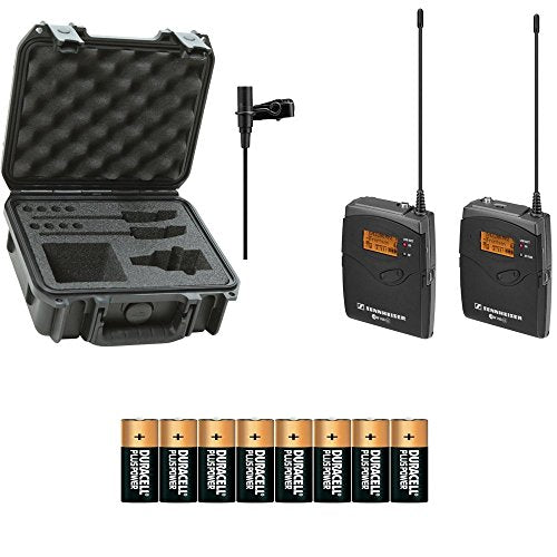 Sennheiser EW112PG3A Wireless Microphone Kit with extra batteries and SKB iSeries case