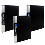 Itoya Art ProFolio IA-12-12 11 x 17" Black Original Presentation Books with - 24 Two-Sided Pages (3-Pack)