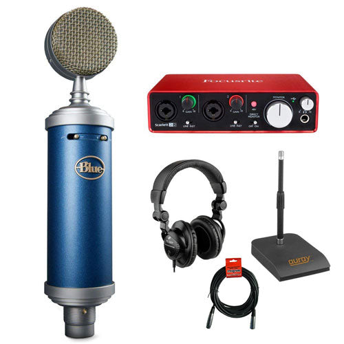 Blue Bluebird SL Studio Condenser Recording Microphone Mic+Shockmount+Headphones