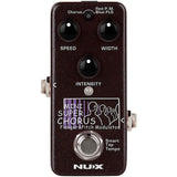 NUX Mini SCF Super Chorus Flanger and Pitch Effects Pedal Bundle with Kopul 10' Instrument Cable, Strukture S6P48 6" Patch Cable Right Angle, and Fender 12-Pack Picks