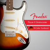 Fender Player II Stratocaster, Rosewood Fingerboard, 3-Color Sunburst