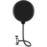 Audio-Technica AT2035 Cardioid Condenser Microphone Bundled with 20ft XLR Cable + Pop Filter + Microphone Arm (4 Items)