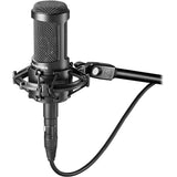 Audio-Technica AT2035 Cardioid Condenser Microphone Bundled with 20ft XLR Cable + Pop Filter + Microphone Arm (4 Items)