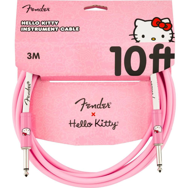 Fender Hello Kitty Instrument Cable, 10ft Guitar Cable, Pink