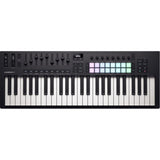 Novation Launchkey 49 MK4 USB MIDI Keyboard Controller (49 Keys) Bundle with HPC-A30 Studio Monitor Headphones, Universal Piano-Style Sustain Pedal, Keyboard Dust Cover and Midi cable 10' Black