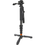 3 Legged Thing Alana Carbon Fiber Monopod Super Kit with Video Head and DocZ2 Foot (Darkness)