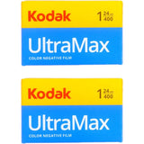 Kodak Ultramax 400 Color Negative Film (ISO 400) 35mm 24-Exposures - 2 Pack (2 Items)