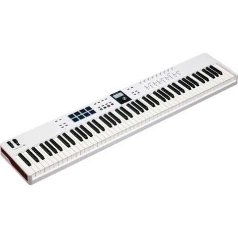 Arturia KeyLab Essential 88 mk3 — 88 key USB MIDI Controller Keyboard with Analog Lab V Software Included, White