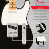 Fender Player II Telecaster Electric Guitar - Black with Maple Fingerboard