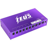 Nux Zeus All Isolated Power Supply for Guitar Pedal, Low Ground Noise, Universal Power, High Current Bundle with 6-Inch Patch Cable