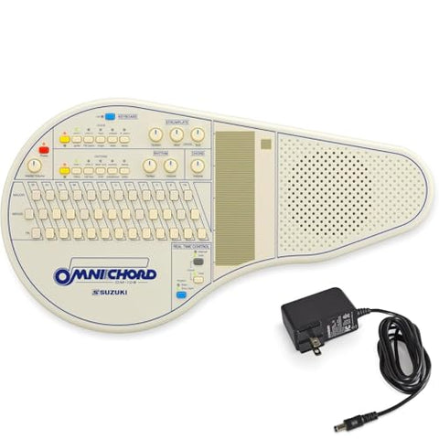 Suzuki OM-108 Omnichord Bundle with Suzuki Omnichord A/C Adapter