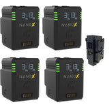 Core SWX NANOX G150 Micro 150Wh Li-Ion Battery (Gold Mount) Bundle with Core SWX Compact Quad Micro Battery Fast Charger (Gold-Mount)