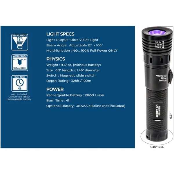 Tovatec UV LED Dive Light – KELLARDS