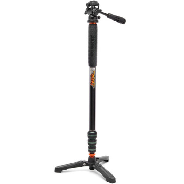 3 Legged Thing Trent 2.0 Magnesium Monopod Super Kit with Video Head and DocZ2 Foot (Metallic Slate Gray)