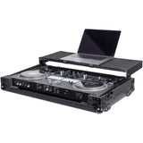 Headliner Flight Case with Laptop Platform and Wheels for Pioneer DJ DDJ-REV7 (Pitch Black)