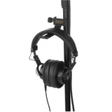 AKG K72 Closed-Back Studio Headphones Bundle with Clamp-On Headphones Holder for Microphone Stand