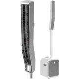 Electro-Voice EVOLVE 50M Portable 1000W Subwoofer and Column Speaker Kit with Bluetooth (White) Bundle with EVOLVE50-SUBCVR Cover for Evolve 50 Subwoofer