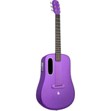 LAVA ME 4 Acoustic Electric Guitars Carbon Fiber Travel Smart Audio Guitar with 3.5 inch TouchScreen, HILAVA 2.0 System, Right-handed, FreeBoost 3.0, Airflow Bag (38INCH Purple)