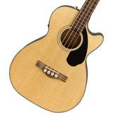 Fender CB-60SCE Acoustic Bass, with 2-Year Warranty Natural, Laurel Fingerboard