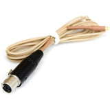 Hosa Mogan CABLE-BG-1SH 1.2 Millimeter Cable in Beige Compatible with Shure Transmitters