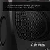 Adam Audio D3V(Black) Active Desktop Monitoring System