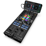 Reloop Mixtour Pro Portable 4-Deck DJ Controller for djay Pro Bundle with Polsen HPC-A30 Closed-Back Studio Monitor Headphones