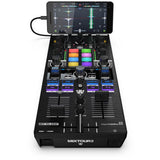 Reloop Mixtour Pro Portable 4-Deck DJ Controller for djay Pro Bundle with Polsen HPC-A30 Closed-Back Studio Monitor Headphones