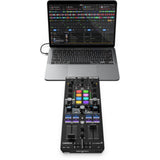 Reloop Mixtour Pro Portable 4-Deck DJ Controller for djay Pro Bundle with Polsen HPC-A30 Closed-Back Studio Monitor Headphones