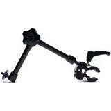PTZOptics Studio 4K Camera with 12x Optical Zoom (White) Bundle with Delvcam VGRIP-2 LCD Monitor Multi-Arm Clamp Mount