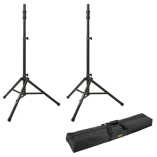 Ultimate Support TS-100B (Set of 2) Lift-Assist Aluminum Tripod Speaker Stands with 51" Bag