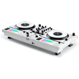 Hercules DJ Control Inpulse T7 White, Limited Edition Bundle with Hercules HDP DJ45 Closed-Back, Over-Ear DJ Headphones