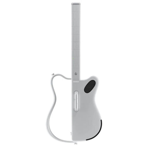 LAVA GENIE 9270002 Sampler Guitar, No Strings Attached, Hundreds of Instrument Presets, Onboard Speaker, Foldable, Detachable, White, 30.5 inch.