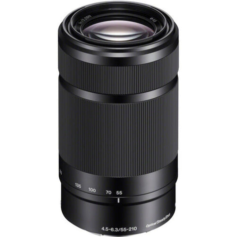 Sony E 55-210mm F4.5-6.3 OSS Lens for Sony E-Mount Cameras (Black)