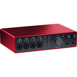 Focusrite Scarlett 18i16 USB-C Audio/MIDI Interface (4th Generation) Bundle with Kellards XLR-P20T Pro 20 ft XLR Microphone Cable Mixers, Recording Studios, and Podcasts - Black (4 Pack)