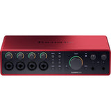 Focusrite Scarlett 18i16 USB-C Audio/MIDI Interface (4th Generation) Bundle with Kellards XLR-P20T Pro 20 ft XLR Microphone Cable Mixers, Recording Studios, and Podcasts - Black (4 Pack)