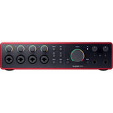 Focusrite Scarlett 18i16 USB-C Audio/MIDI Interface (4th Generation) Bundle with Kellards XLR-P20T Pro 20 ft XLR Microphone Cable Mixers, Recording Studios, and Podcasts - Black (4 Pack)