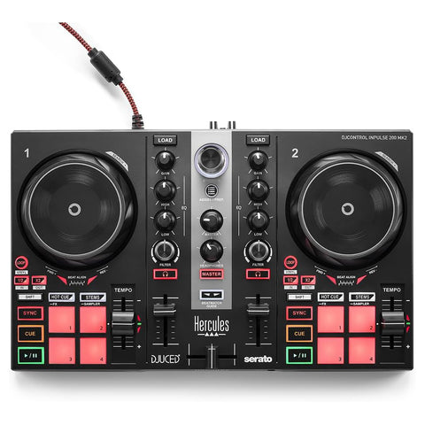 Hercules DJControl Inpulse 200 MK2 - Compact DJ Controller