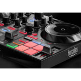 Hercules DJControl Inpulse 200 MK2 - Compact DJ Controller Bundle with Hercules HDP DJ45 Closed-Back, Over-Ear DJ Headphones